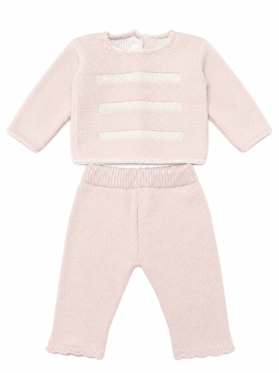Conjunto Tejido Rosa Clásico
