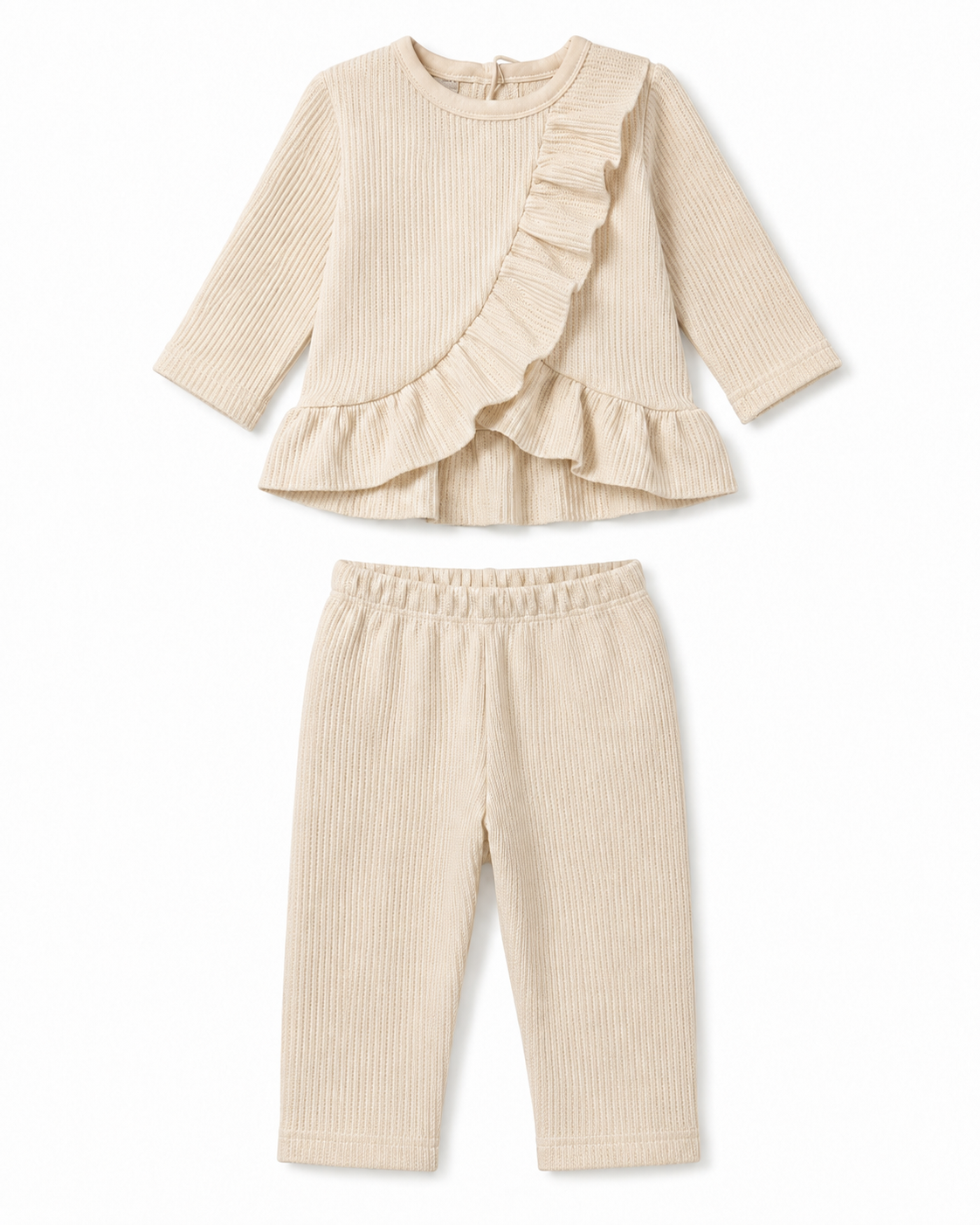 Conjunto Volant Crème